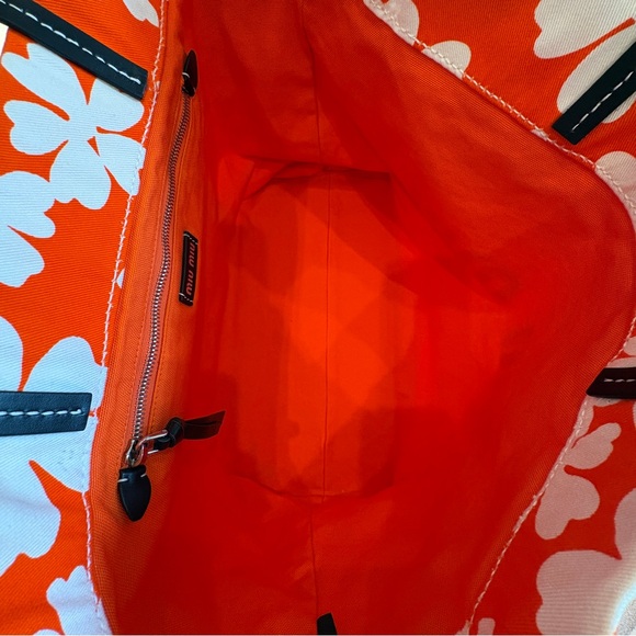 Miu Miu Tessuto Anemone Tote - Picture 4 of 12